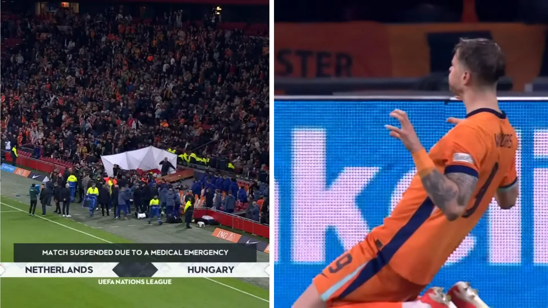 Wout Weghorst apologises for ‘stomach-turning’ goal celebration after Adam Szalai collapse