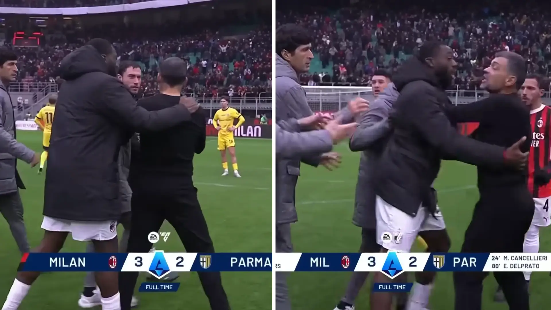 Zlatan Ibrahimovic settles Sérgio Conceição’s on-pitch fight with Milan captain Davide Calabria