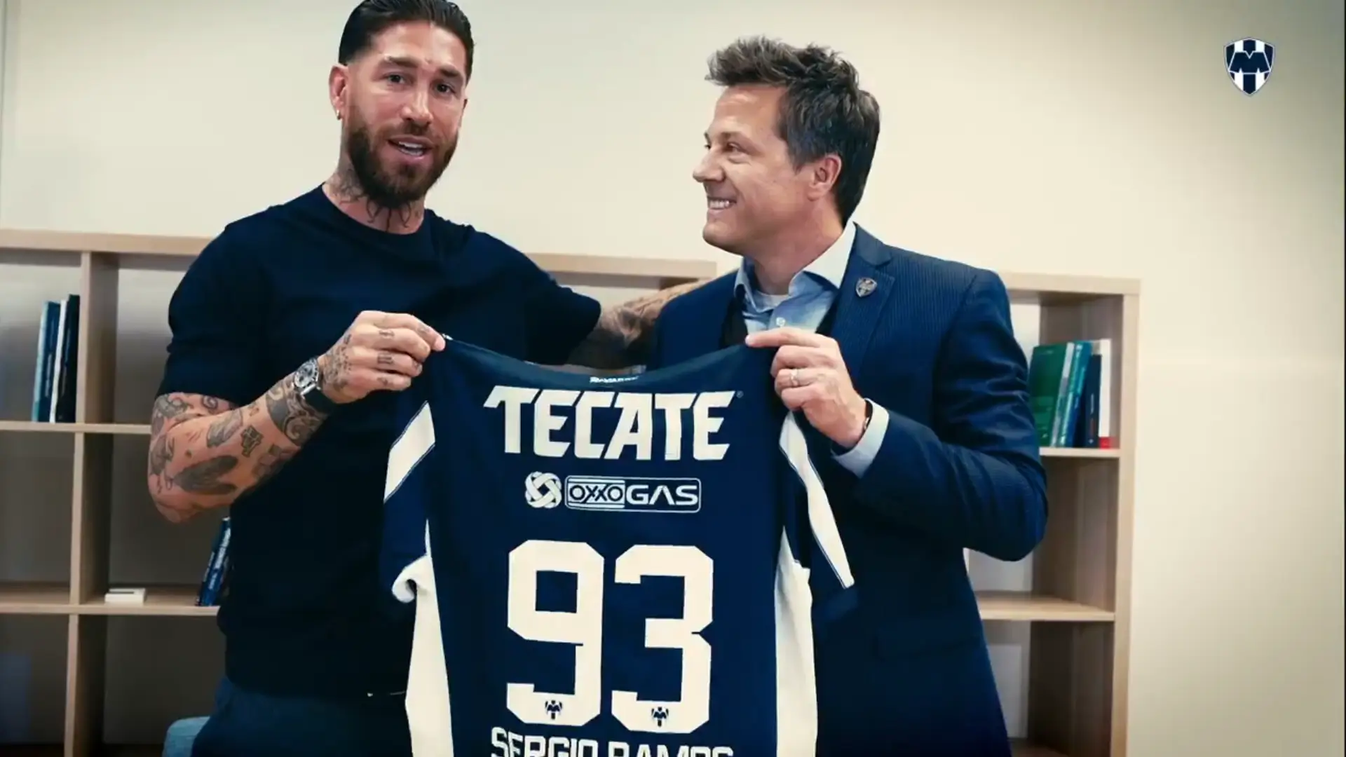 Sergio Ramos stages spectacular Atletico Madrid trolling at Monterrey unveiling