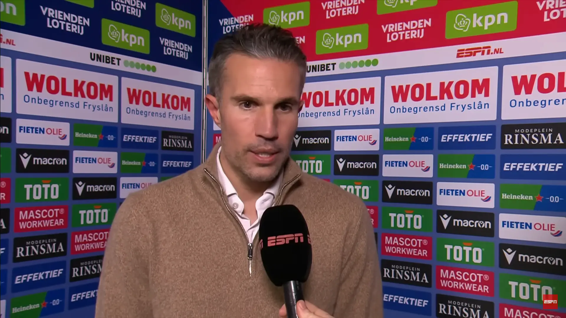 Robin van Persie to go from losing 9-1 to coaching in Champions League last 16