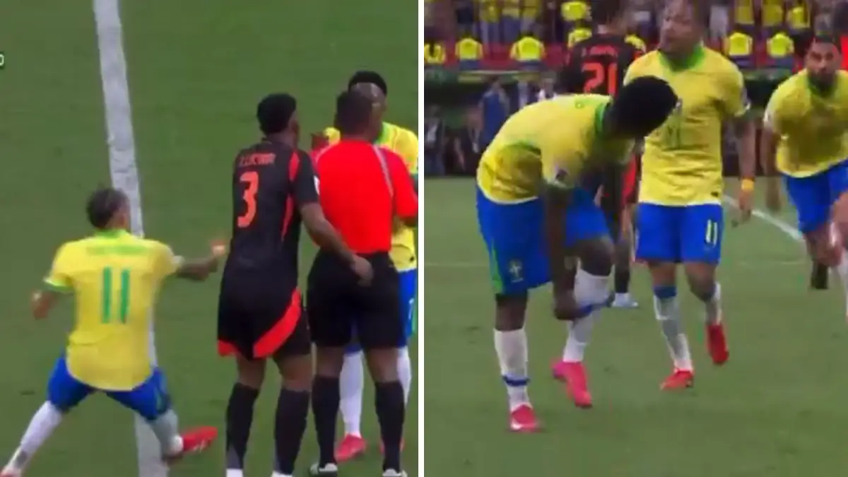 Raphinha fumes at Real Madrid rival Vinicius Jr’s time wasting during Brazil match