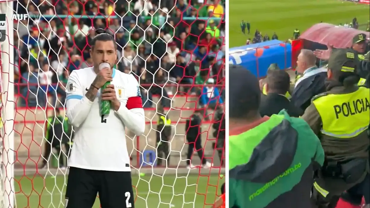 Uruguay captain needs oxygen and Bolivian president fights fans in World Cup qualifying