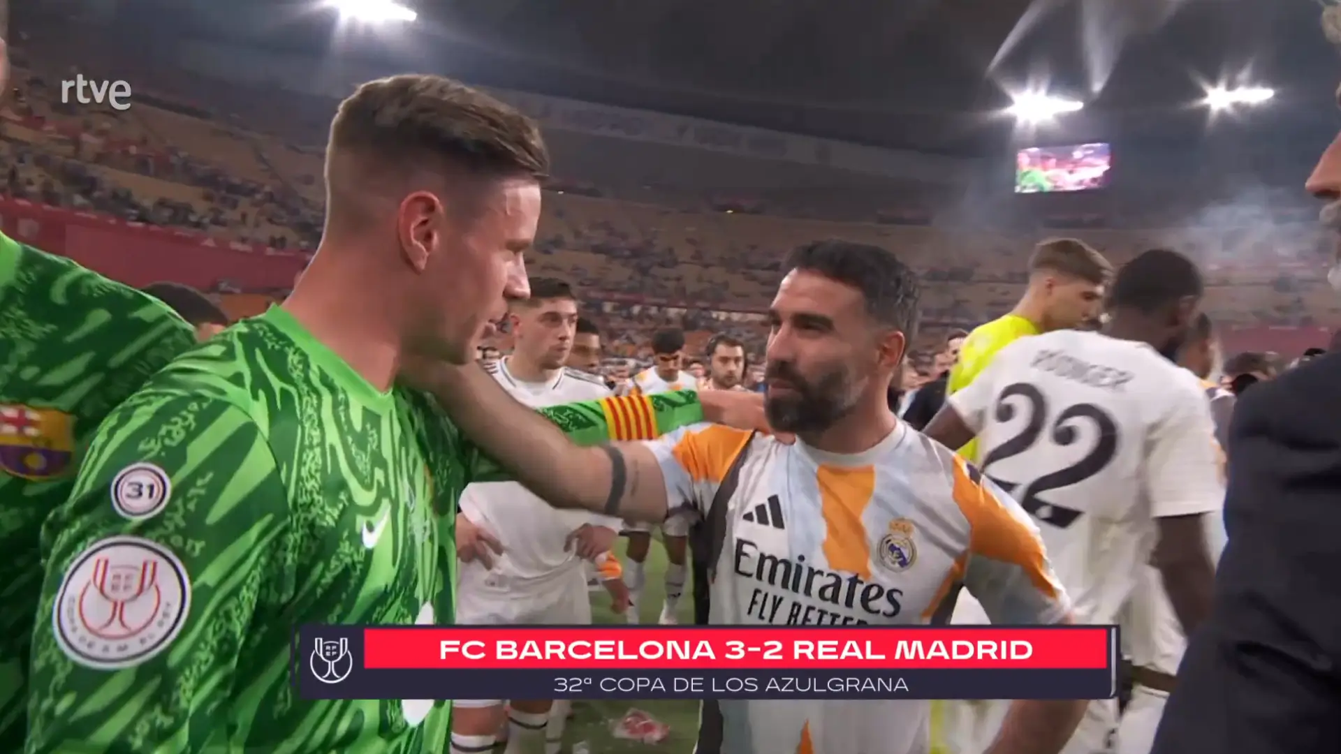 The one heartwarming moment of class in the ugliest of Clasicos