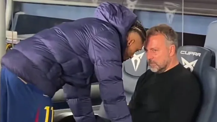 Hansi Flick explains teary bench scenes after Barcelona win