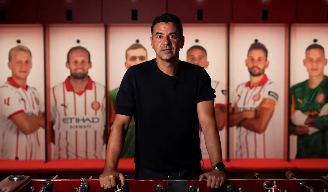 Michel speaks as Girona manager