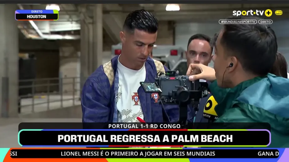 Cristiano Ronaldo after Portugal vs Congo